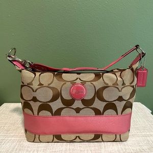 Coach Barbie Pink purse new never use brown light brown shoulder Purse